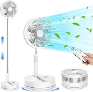 YOSOX X8Portable Fan, Cordless Oscillating Fan with Remote, Foldable Telescopic Adjustable Height Fan, USB Rechargeable 5400mAh Battery Operated Camping Fan for Travel Outdoor Home Bedroom Sleeping summervibes