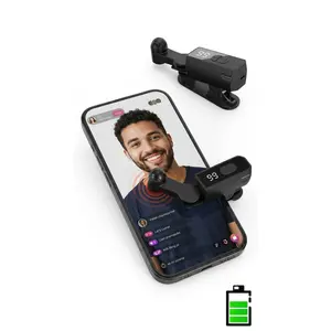 Adjustable Digital Rechargeable Auto Clicker Phone Accessory - Wireless Mobile Screen Tapper with Grip for Gaming, Multi-Purpose Use