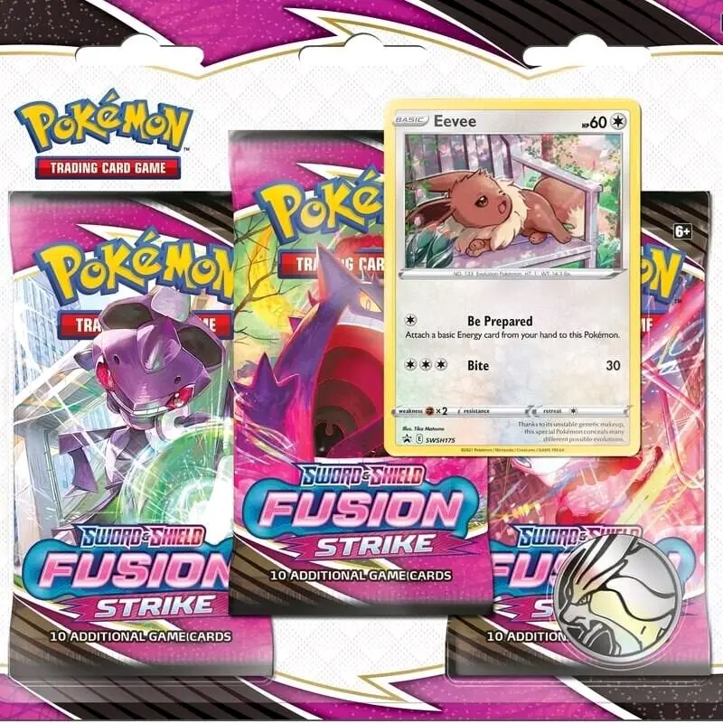 fusion strike 3 pack blister (eevee)