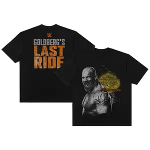 Men's Black Goldberg Last RideT-Shirt Professional Wrestler Tee For Man and Woman Unisex T-Shirt, Hoodie