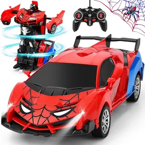Transform Remote Control Car for Kids Age 3-5,Robot Toys RC Cars for Boys,One-Button Deformation and Fast 360 ° Rotation,Hobby Racing Car Toys Christmas Birthday Gift for 3 4 5 6 7 8 9 Year Old Boys