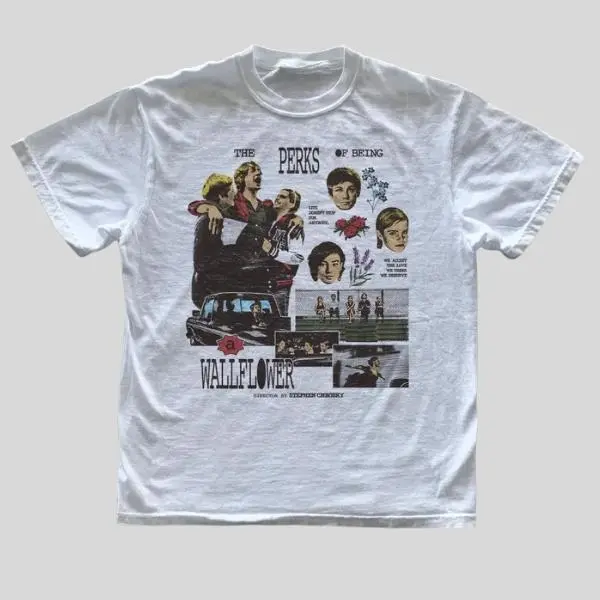 Vintage The Perks of Being a Wallflower Shirt, Emma Watson Tee, 90s Nostalgia Retro Movie T-Shirt, Indie Film Fan Gift, Vintage Graphic Unisex Tee