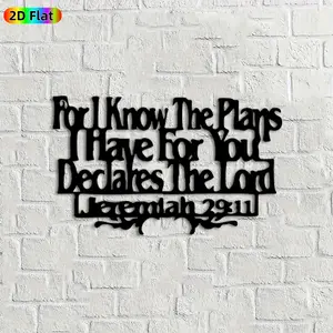 1pc Scriptural Verse Metal Wall Art, Inspirational Biblical Statue Mural, Ideal Gift for Christmas, Easter, Christian Home Decor Enthusiasts,  Perfect for Church Wall & Garden Fence Bible Art Enthusiasts