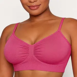 Wireless Sculpt Bra Comfort Bralettes No Underwire Unlined Cami Bra Seamless Tshirt Bras Sports Bra