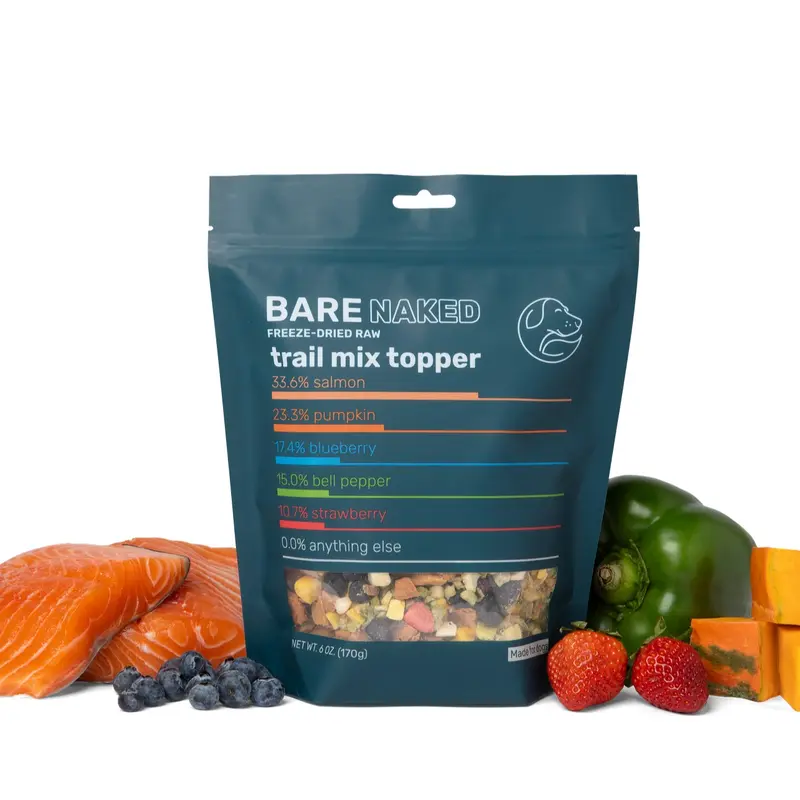Bare Naked Trail Mix Topper - Salmon with Pumpkin, Blueberry, Bell Pepper, & Strawberry
