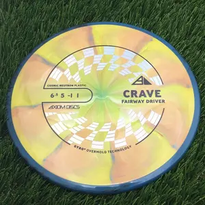 Axiom PLC Cosmic Neutron Crave - 173.2g - Blue Rim With Orange Swirls On Yellow