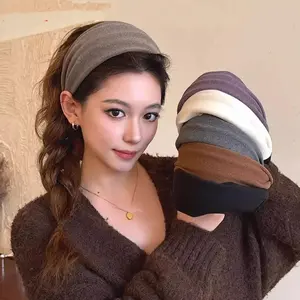 Knitted Wide-Brimmed Retro Autumn and Winter Headband, Hairband, Hair Clip, Hair Tie, Versatile Headwear