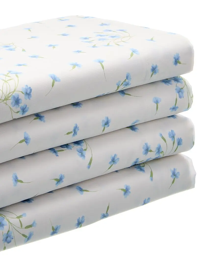 Bellino Fine Linens Lidia Printed Percale 4pc Sheet Set