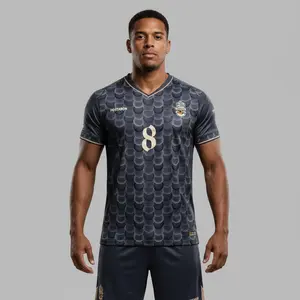 HOSTARON New Design Sublimation Logo Shirts & Tops Soccer Shirts Football Jersey Uniforms Kits Soccer Wear Jersey Set for Men