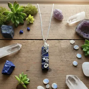 Lapis Lazuli Wire Wrapped Necklace