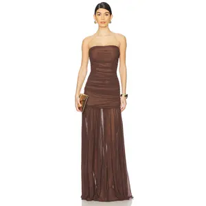 retrofete Adele Dress in Dark Chocolate