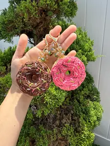 Crochet Donut Keychains