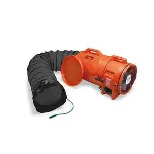 Allegro Industries 9548-25 12 in. Axial Explosion-Proof EX Plastic Blower with Canister & 25 ft. Statically Conductive Ducting, 54 lbs