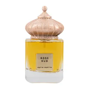 Matin Martin Rose Oud - Long-Lasting Perfume for Men - Oriental Floral Womens Perfume - Unisex Fragrance with Rose and Oud - Travel Perfume - 3.4 oz huda  perfume