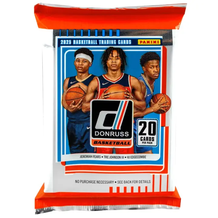 2025-26 Panini Donruss Basketball Mega Box Trading Card Packs - 20-Card Sports Collectible Set