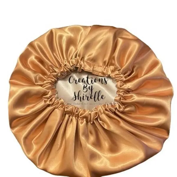 Creations By Shirelle Solid Reversible Satin Bonnet for Hair Protection Against Damage and Frizz Gentle on Hair Moisturizing and Heat Resistant