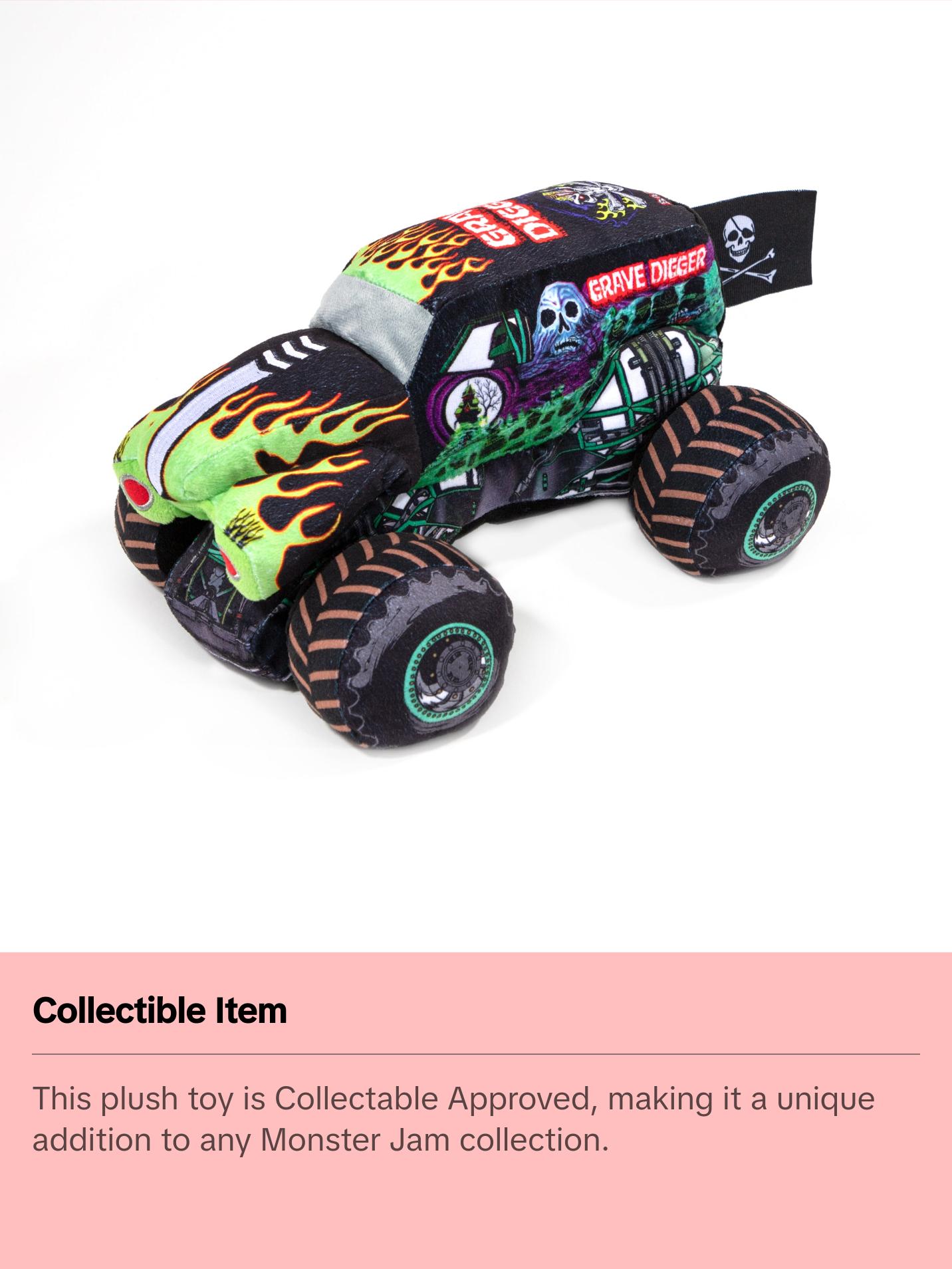 Jay Franco Monster Jam Grave Digger Plush Stuffed Pillow Buddy