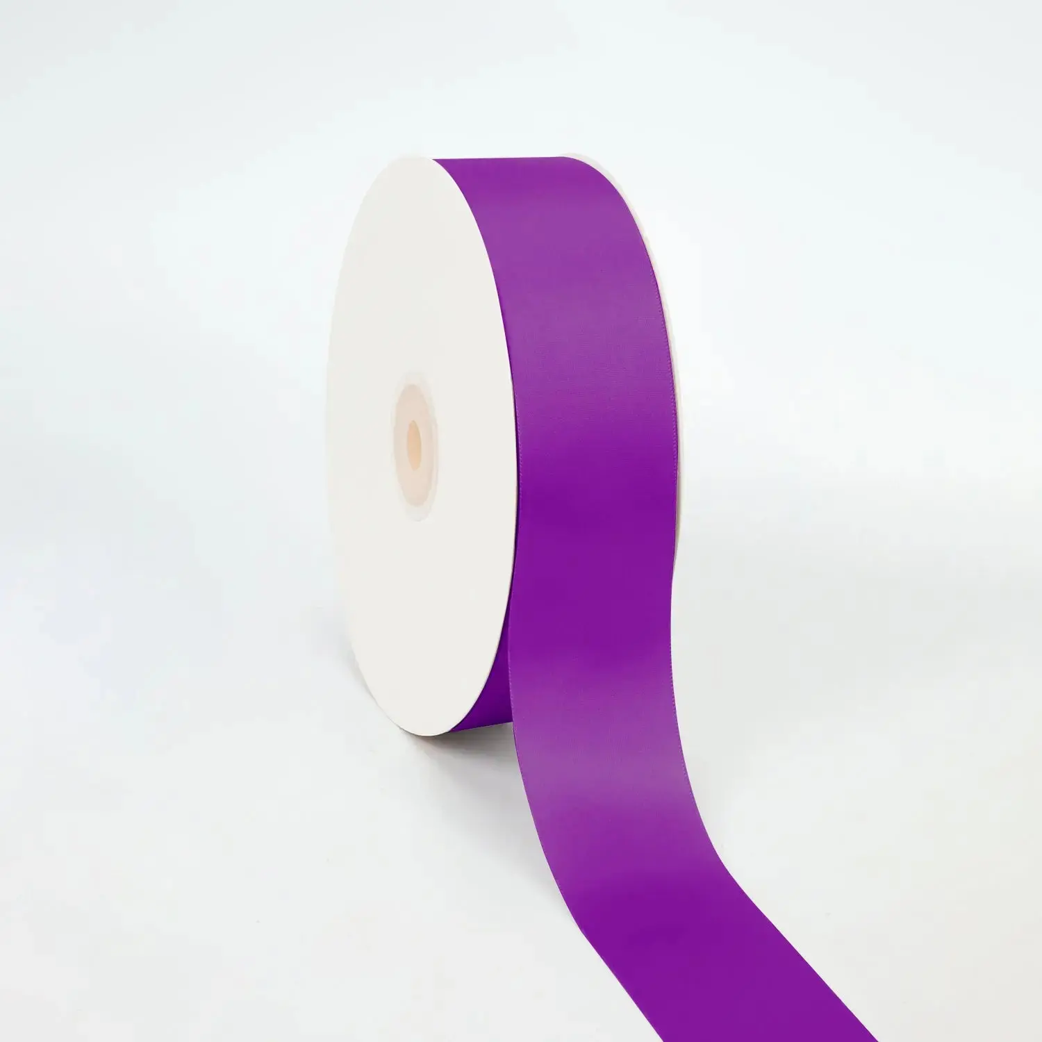 Single Face Satin Ribbon, Plum (285) – Creative, Versatile Decor Choice, Ideal for Office Wrapping & Gift Packaging