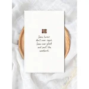 Personalized Father’s Day Card for Carpenter Dad, Some Heroes Don’t Wear Capes, They Wear Plaid