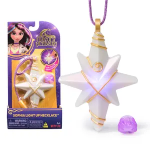 Unicorn Academy, Sophia’s Light Up Necklace & Glitter Ring for Girls Pretend Play & Dress Up, Dolls & Unicorn Toys for Girls Ages 4 and up