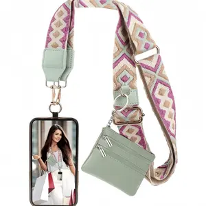 Clip and Go Strap for Phone With Wallet Crossbody, Phone Strap With Wallet, Phone Strap Crossbody With Zipper Pouch Wallet, Phone Wallet,  Adjustable Mobile Phone Strap, Mobile phone lanyard, Gift for Valentine's Day