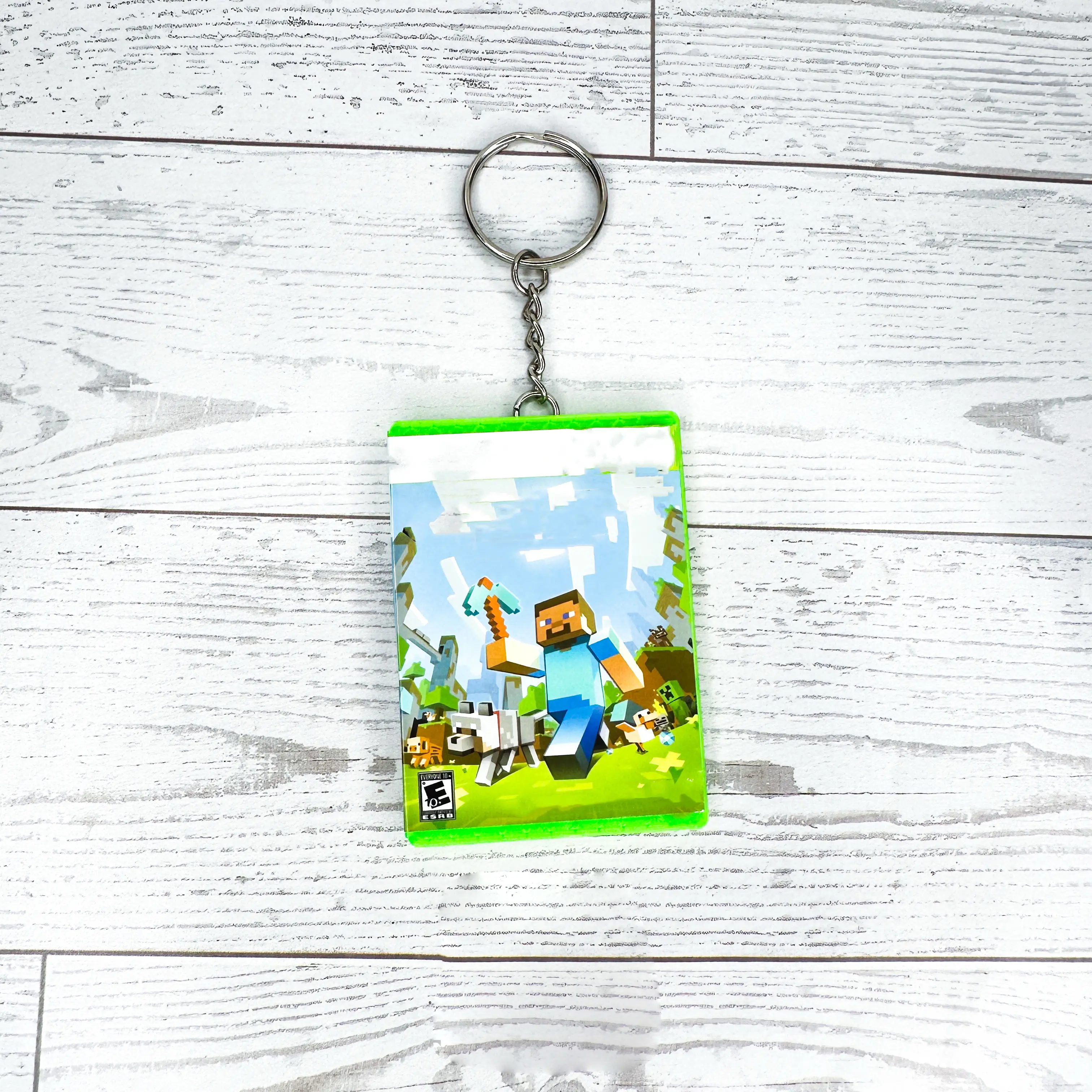 Mini Case Keychain Inspired by Retro Video Game | Magnetic Opening Case with Mini Disc