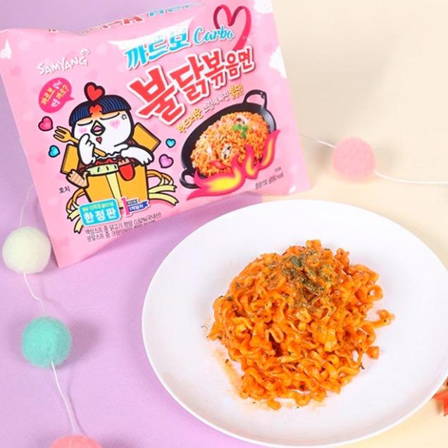 Samyang Buldak Ramen Carbonara Hot Chicken Flavor 130g*5 22.9 oz