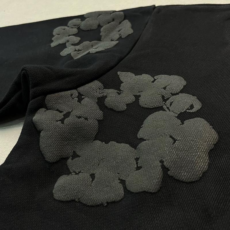 DENIM TEARS European-American Style | Comfortable and Durable | Versatile Occasions Unisex | Suitable for All Seasons DENIM TEARS Men's Fashion Foam Print Hooded Sweatshirt & Casual Sports Hoodie