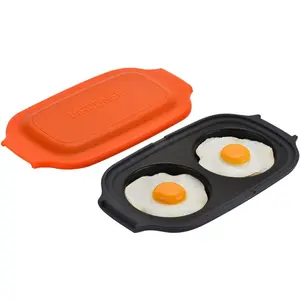 Microwave egg fryer microwave egg cooker poacher for breakfast sandwiches microwave maker for 2 eggs eggwich egg mcmuffin dishwashersafe bpafree