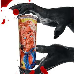Chucky 20oz Stainless Steel Water Bottle with Unique Design Portable Reusable Washable Tumbler Mug for Daily Hydration Needs
