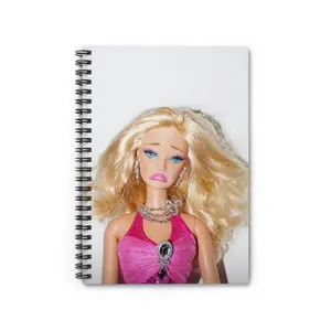 Sad Barbie Doll Spiral Notebook | Ruled Journal