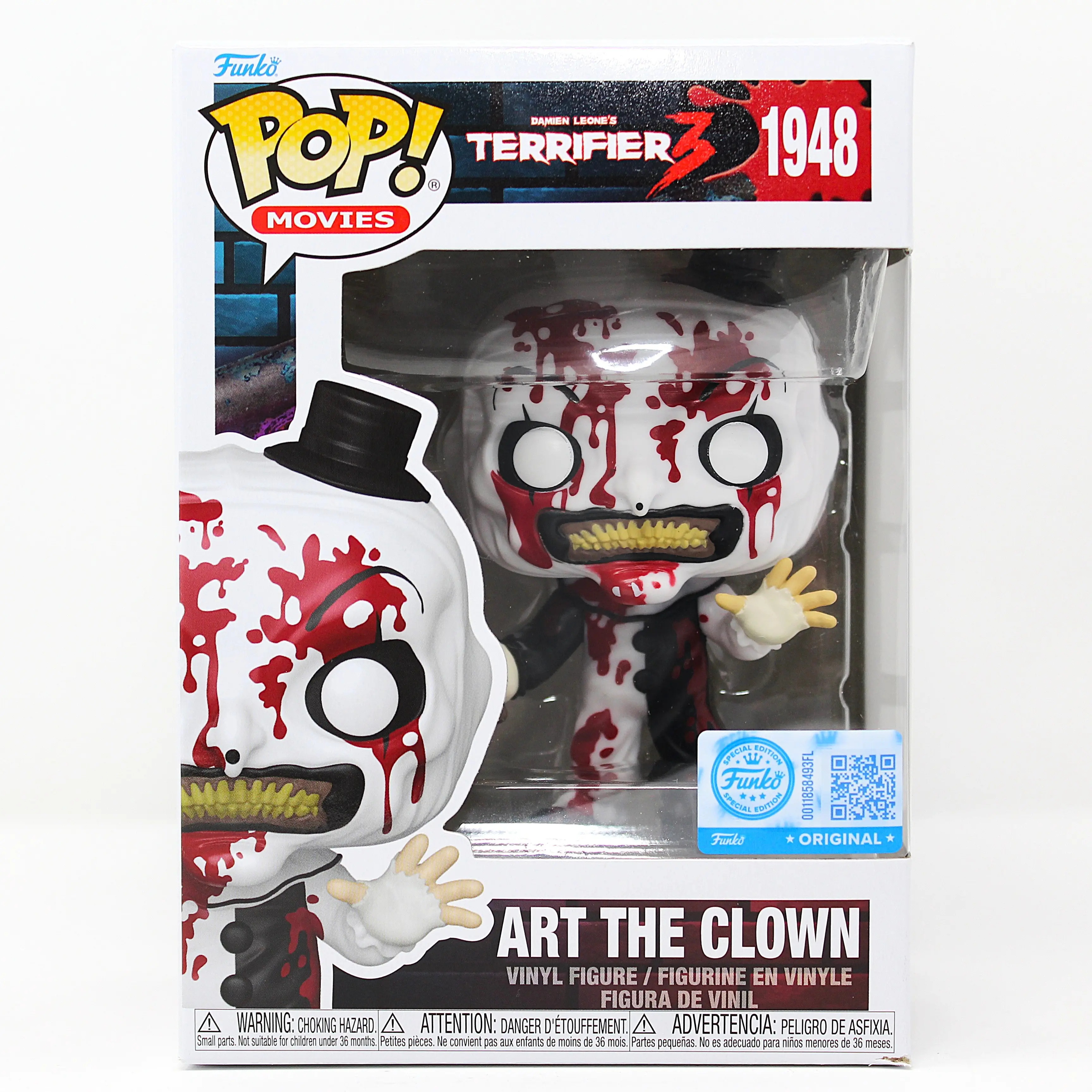 Funko Pop! Terrifier 3 – Art the Clown #1948 (Entertainment Earth Exclusive)