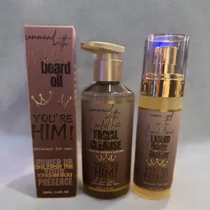 Father’s Day 3pc skincare set “You’re Him” face wash + moisturizer + beard oil by Confidence cosmetics