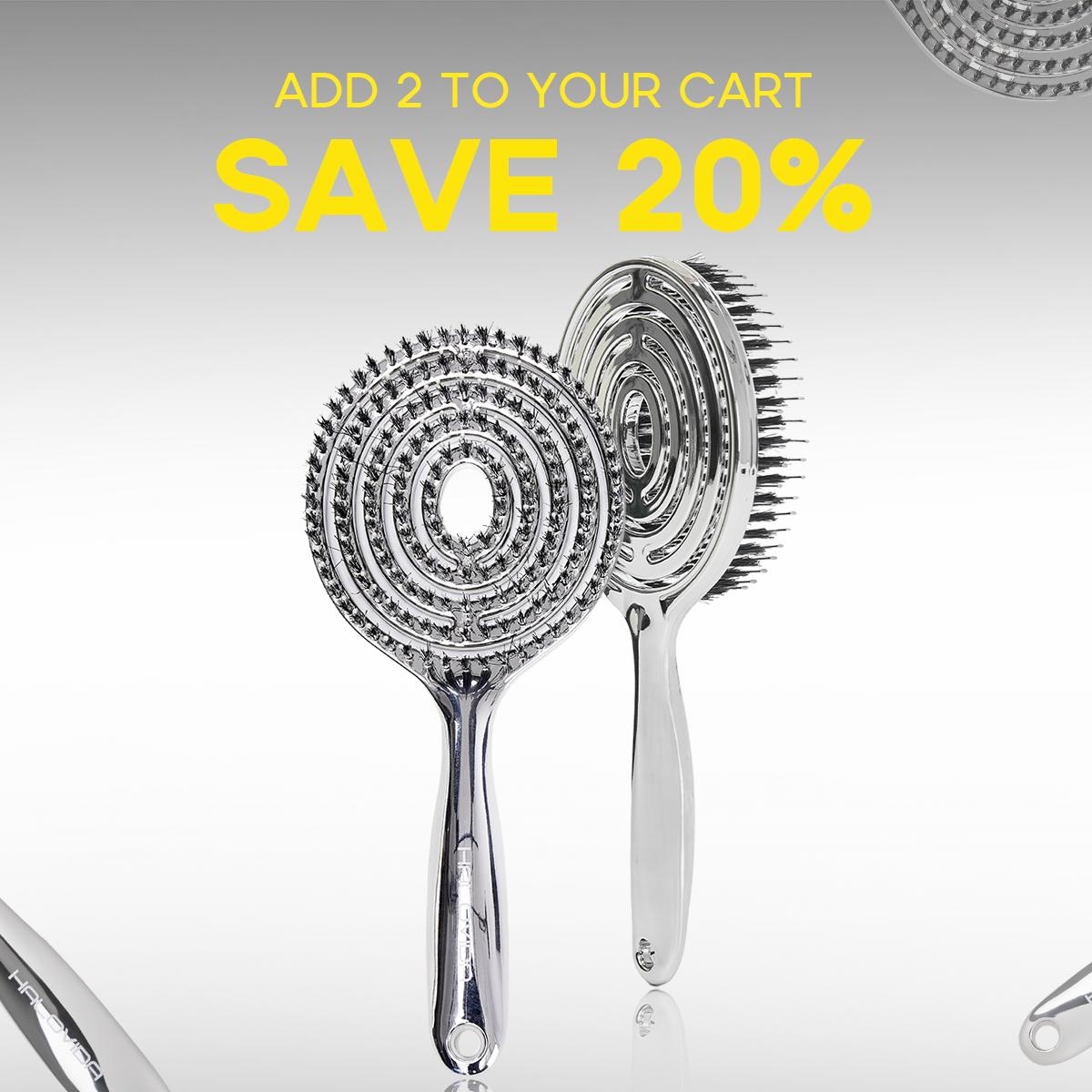 HALOVIDA Hollow Round Bristle Brush - Anti-Static Massage Brush for Enhanced Volume & Scalp Care,Pain-Free,Reduces Heat Damage, Ideal for Quick Drying and Voluminous Styling,Pure,Boar bristle brush, summerwins,DealsForYouDays