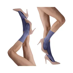 LECHERY Set of 2 Lustrous Silky Shiny SheerDress Socks LECHERY Set of 2 Lustrous Silky Shiny SheerDress Socks