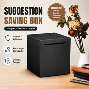 Stainless Steel Piggy Bank for Adults, Indestructible Savings Box for Cash, Must-Break-to-Open Metal Secure Money Banks for Kids, Unbreakable Coin Bank for Money Saving Plan (Black, 4.72inch)