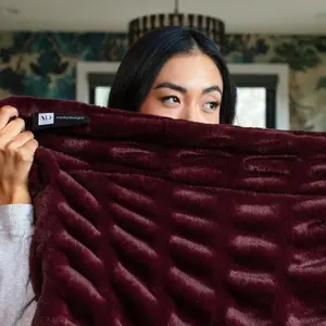 Berry Wine Minky Blanket
