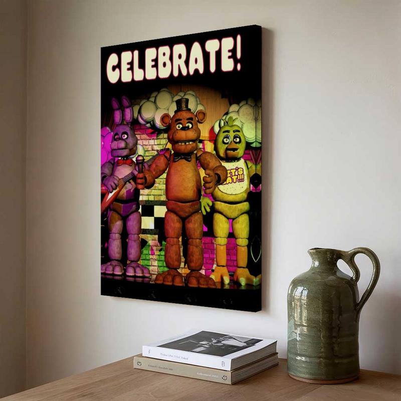 Interesting Fox Posters, Five Nights Freddy'S Posters, Five Nights On Freddy'S Celebration Wall Posters, High-Definition Canvas Posters, Cool Bedroom Aesthetic Art Posters, Retro Posters, Movie Posters, Wall Decorations, Retro Wall Art