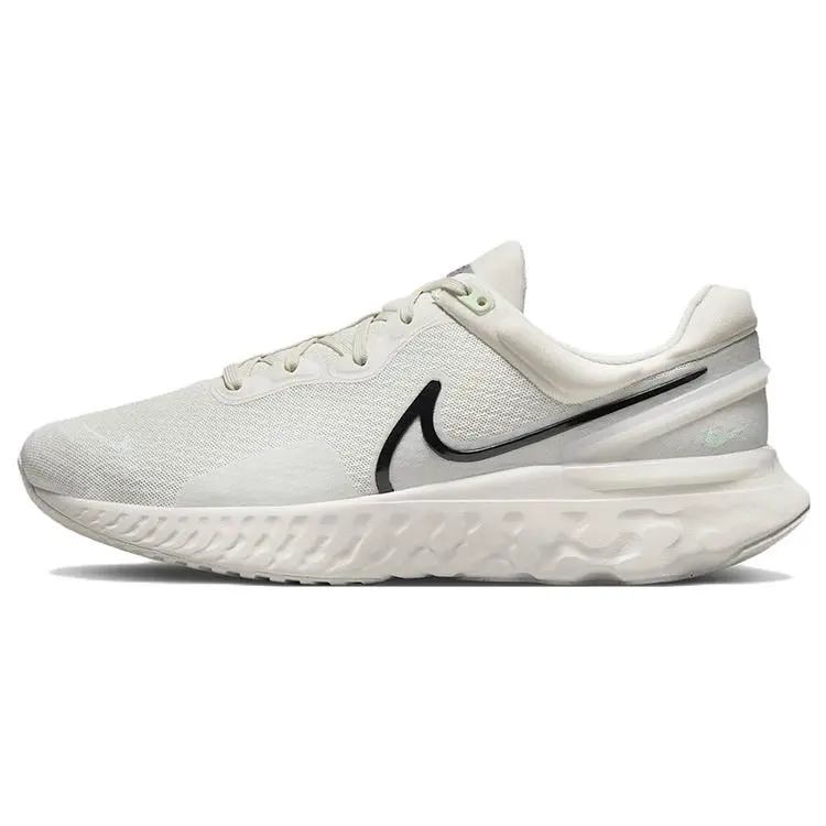 Men's Nike React Miler 3 Casual Running Shoes - Phantom Black, Cushioned Sole, Breathable Mesh Sneakers, Lace-Up Laces Trainers, Low Top, Casual Wear, Style DD0490-004
