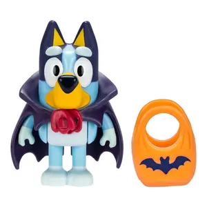 Bluey Booey Halloween Vampire Mini Figure with Trick-or-Treat Bag | Official Licensed Bluey Toy by Moose Toys | Ages 3+