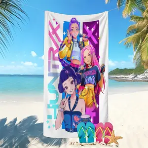 K-Pop Glitter Bath Towel, Soft Microfiber Fabric, Quick-Dry and Absorbent, Perfect for Beach Pool Bathroom, Ideal Gift, Quick Drying Towel