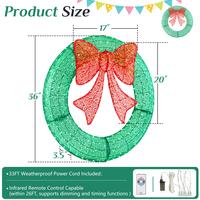 35IN-Decoration Wreath Green