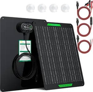 20W 12V Solar  Charger & Maintainer PRO, Built-in UltraSmart MPPT Charge Controller, 12  Solar Panel Trickle  Kits for  Automotive Boat Marine RV Trailer
