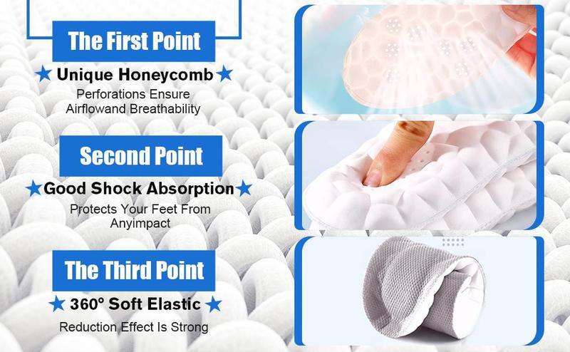 Soft Elastic Breathable Shoe Insoles, 1 Pair Comfortable Sports Insoles, Sweat Absorbent, Lightweight and Soft Insoles for Comfortable and Non Tiring Feet, Valentine's Day Gift Soft Elastic Breathable Shoe Insoles, 1 Pair Comfortable Sports Insoles, Sweat Absorbent, Lightweight and Soft Insoles for Comfortable and Non Tiring Feet, Valentine's Day Gift