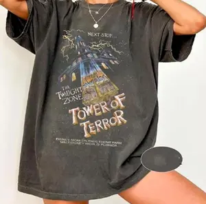 Adult & Youth Retro Tower Of Terror Twilight Zone Shirt Rides Shirt Hollywood Studios Birthday Gift Tee Magical Castle Vacation Tees Magic Kingdom Princess Gift, Graphic shirt, Gift Birthday