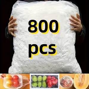 800 Reusable Elastic Food Storage Covers - Transparent Stretchable Plastic Film for Sealing Bowls And Plates, Suitable for Kitchens And Restaurants, Keeping Food Fresh, Ideal for Meal Prep, Leftovers, Fruits, Vegetables, Snacks, And More