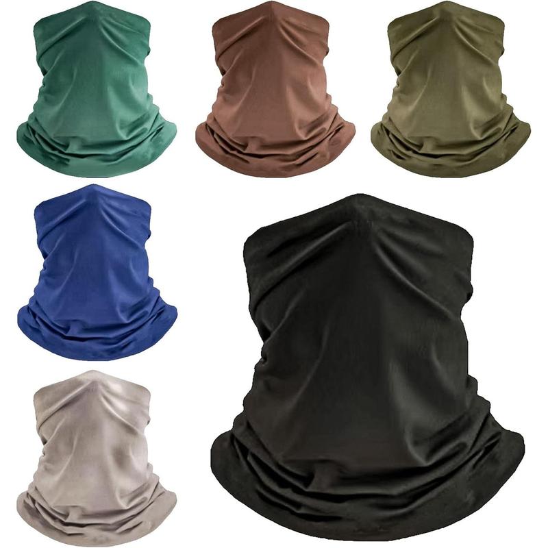 6 Pack  Gaiters Tube UV  Mask Bandana Balaclava Shiesty Magic Scarf Headwear Headbands Wraps for women