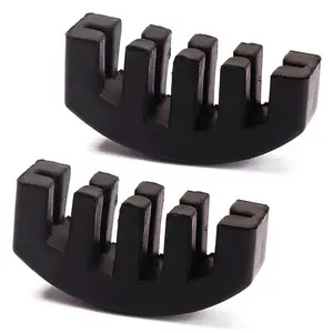 Violin Mute, 2 Counts Durable Plastic Black Noise Reduction Mutes, Enhanced Sound Quality & Fingernail Protection, Music Accessories