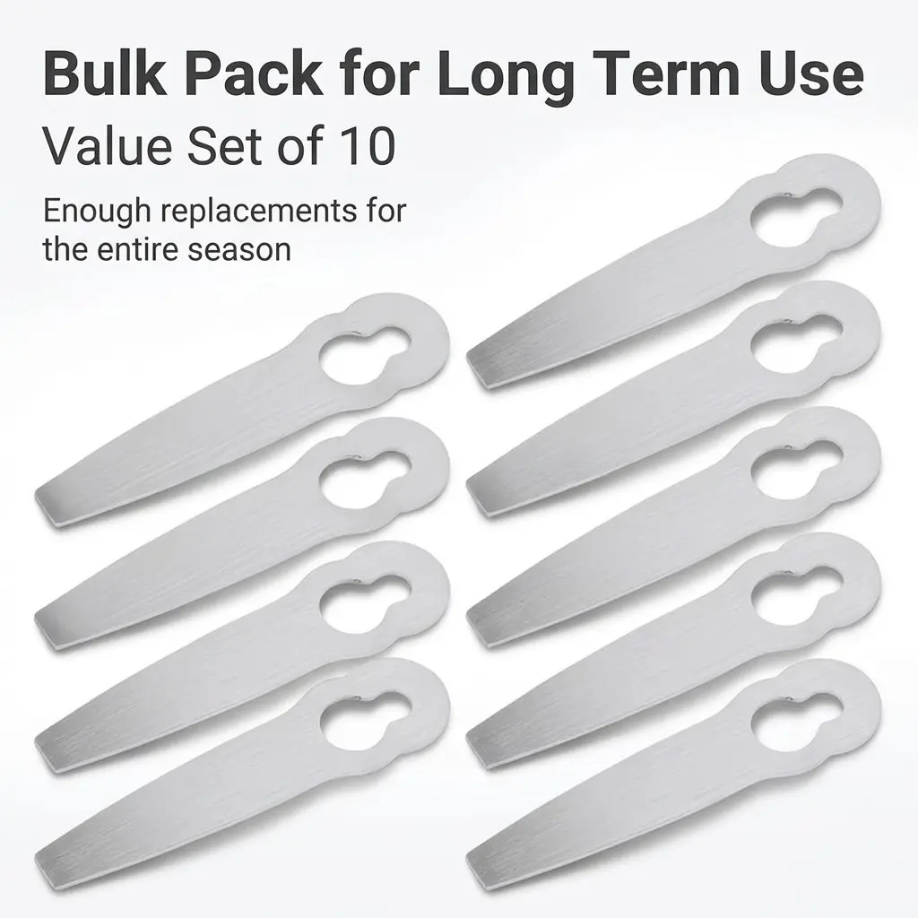 10pcs Lawn Mower Metal Blade Replacement Mowing Blade for 2 2 for 45 Lawn Mower Metal Blade Mower Mower Blades