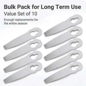 10pcs Lawn Mower Metal Blade Replacement Mowing Blade for 2 2 for 45 Lawn Mower Metal Blade Mower